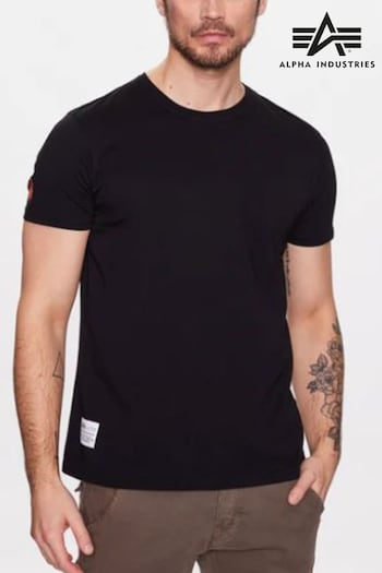 Alpha Industries Dragon EMB Black T-Shirt (515080) | £65