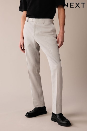 Light Grey Linen Suit: Neceser Trousers (515226) | £50