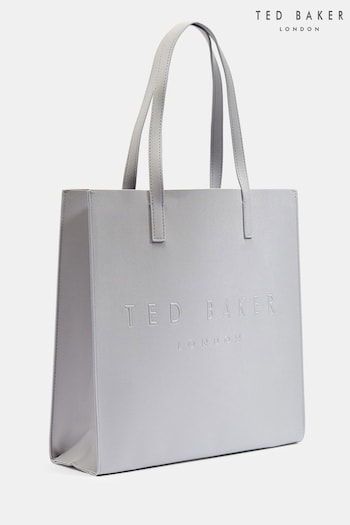 Ted Baker Grey Soocon Crosshatch Large Icon Bag (515791) | £50