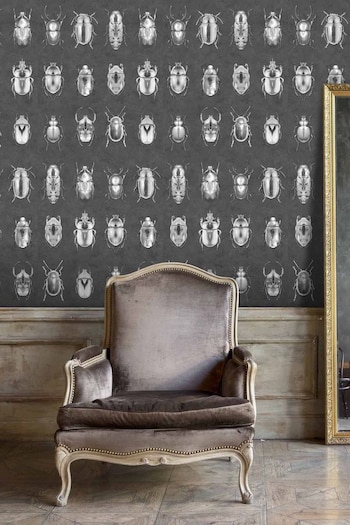 Woodchip & Magnolia Grey Beetles Wallpaper (516045) | £110