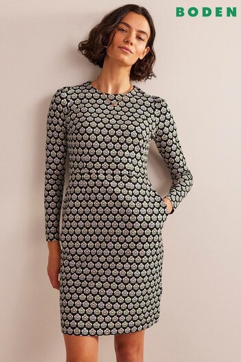 Boden Black Chrome Petite Penelope Jersey Dress (516075) | £70