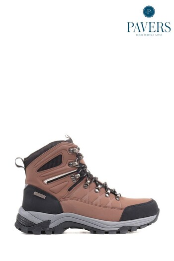 Pavers Gents Brown Walking Boots (516180) | £65
