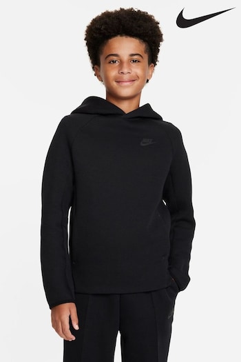 Nike Black Tech Fleece Overhead Hoodie (516421) | £78
