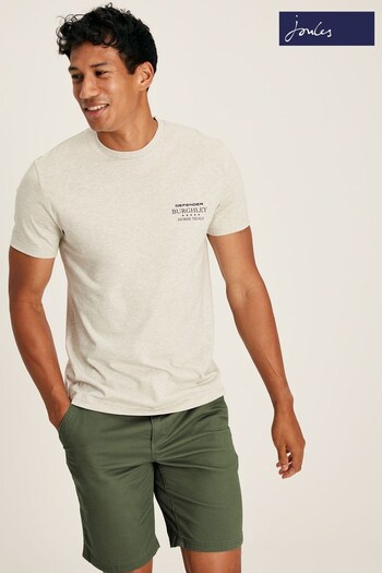 Joules Official Burghley Cream T Shirt (516733) | £29.95