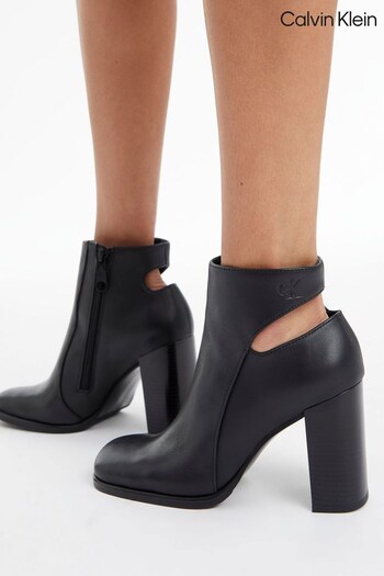 Calvin Klein Heel Zip Black Boots (517125) | £160