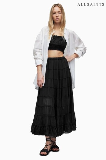 AllSaints Eva Black Skirt (517234) | £139