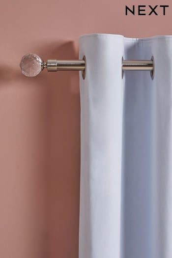 Chrome 28mm Isabel Extendable Curtain Pole Kit (517515) | £45 - £70
