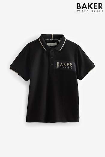 Baker by Ted Baker Nylon Panel Polo wykonana Shirt (517570) | £22 - £26