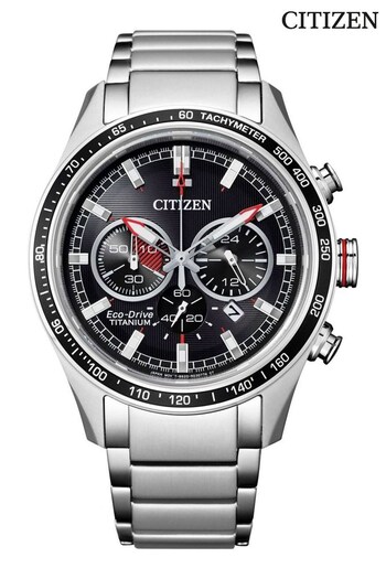 Citizen Gents Eco-Drive Titanium Chronograph Black Watch (517597) | £399