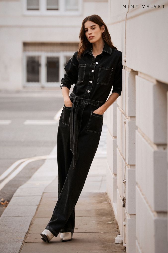 Paige Mayslie Jumpsuit - Washed Black