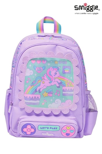 Smiggle Purple Junior Lets Play Character Backpack (517762) | £35