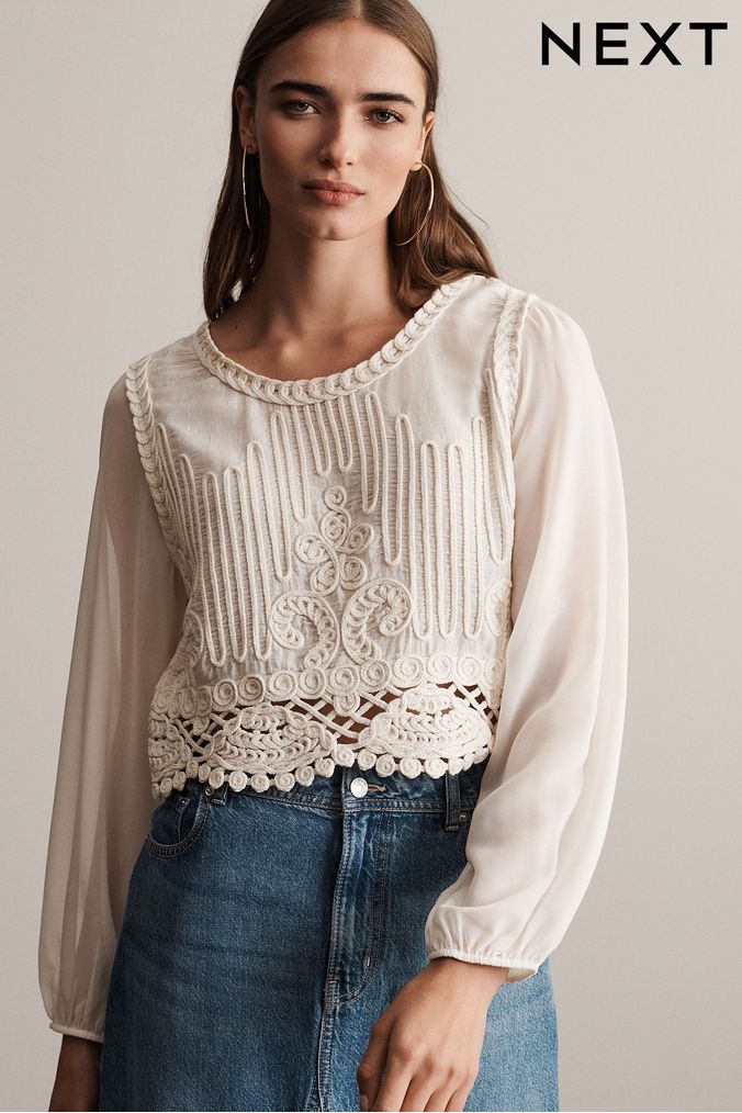 White lace jumpers outlet