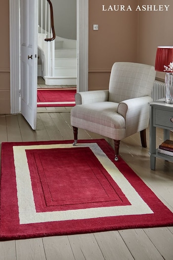 Laura Ashley Cranberry Red Lewes Rug (517990) | £90 - £340