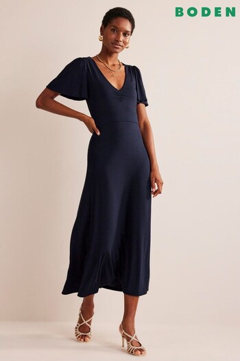 Boden Blue Cut Out V-Neck Dress (518225) | £90