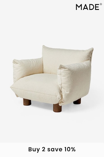 MADE.COM Ivory Boucle Jude Chair (518309) | £675