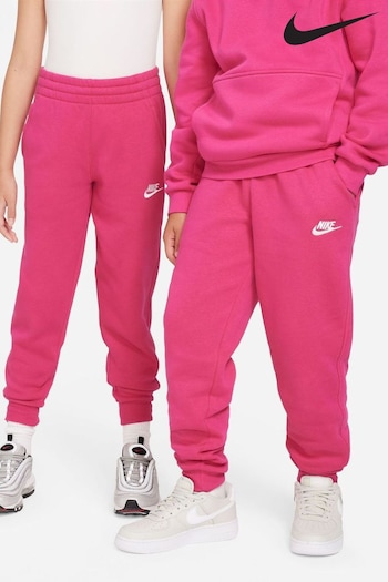 Nike high Fushsia Pink Club Fleece Joggers (518469) | £38
