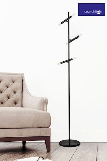 Searchlight White Barberry Metal  Acrylic 3Lt LED Floor Lamp (519006) | £62