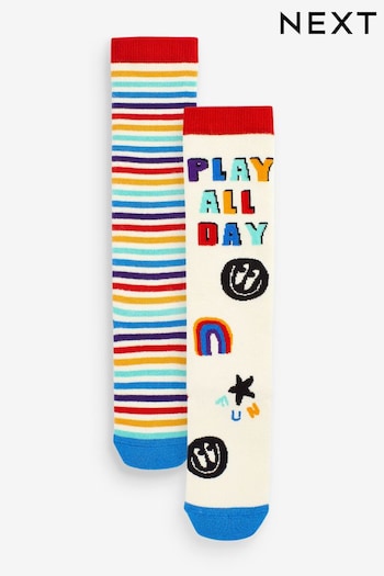 Rainbow Stripes Welly Socks 2 Pack (519225) | £5 - £7