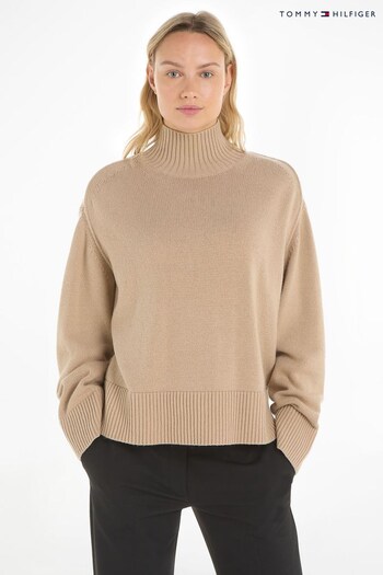 Tommy Hilfiger Cream Wool Blend Sweater (519283) | £160