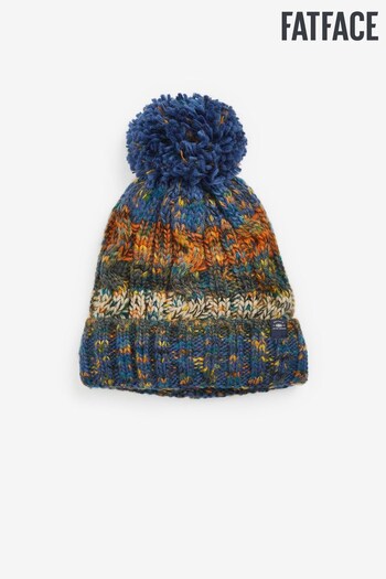 FatFace Natural Twist Yarn Bobble Hat (519347) | £25