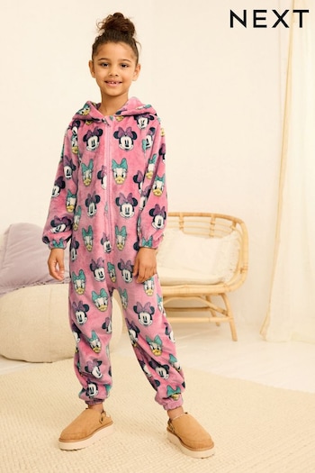 Pink Minnie Mouse & Daisy Duck Fleece All-In-One (1.5-16yrs) (519481) | £24 - £36