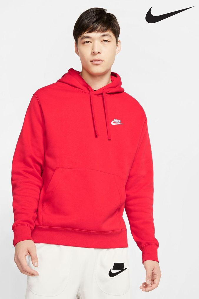 Men's nike red hoodie sale