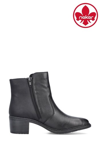 Rieker Womens Zipper Black Boots (520262) | £75