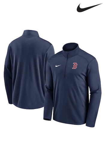 Nike Blue Boston Red Sox Team Agility Logo Pacer Half Zip Top (520698) | £55