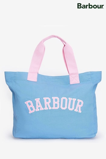 Barbour® Blue Varsity Logo Tote Bag (520794) | £50