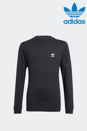adidas happened Originals Junior Black Long Sleeve T-Shirt (520994) | £23