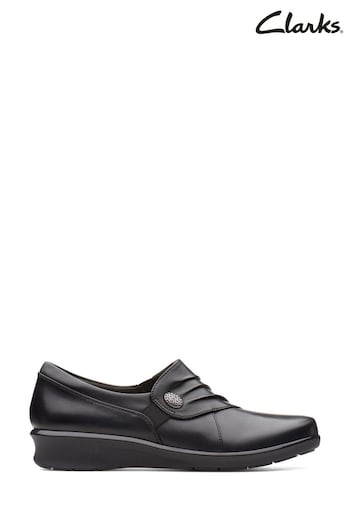 Clarks Black Hope Roxanne Shoes (521203) | £60
