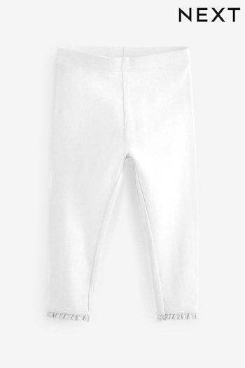White Lace Trim Leggings (3mths-7yrs) (521320) | £3.50 - £5.50