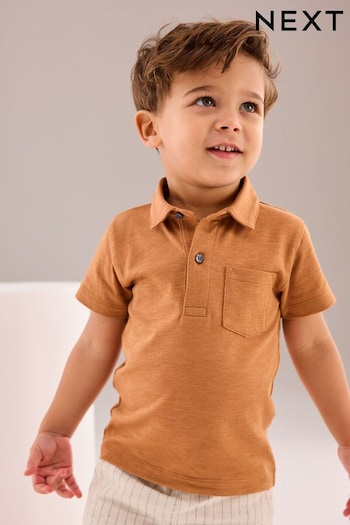 Rust Brown Short Sleeve Mens Polo Shirt (3mths-7yrs) (521337) | £5 - £7
