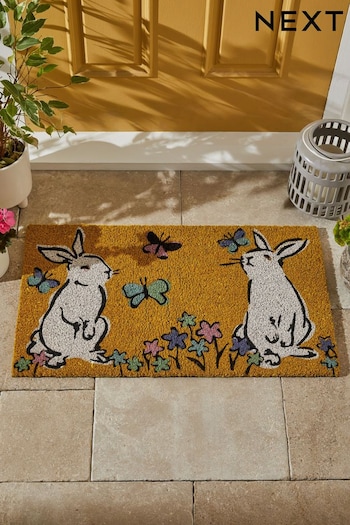 Yellow Bunny Doormat (521360) | £14