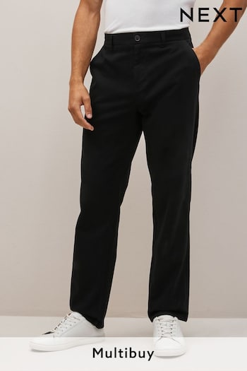 Black Straight Fit Chino DIESEL Trousers (521439) | £18