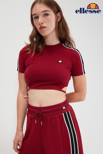 Ellesse Red Maldonado Cropped T-Shirt (521936) | £28