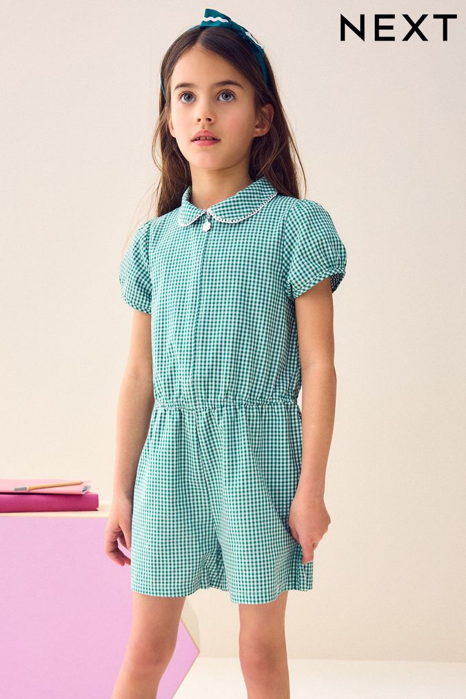Girls school summer playsuit hotsell