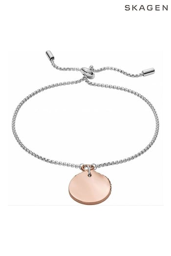 Skagen Ladies Silver Tone Jewellery Kariana Two Tone Bracelet (522698) | £49