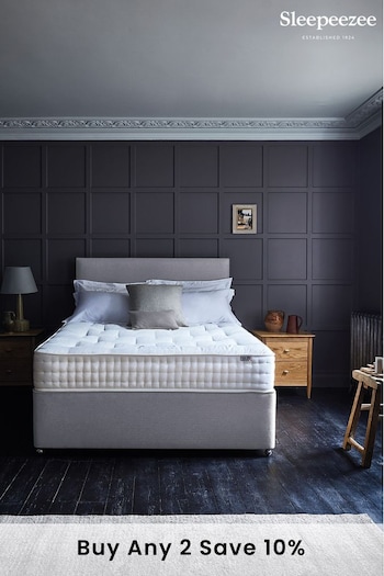 Sleepeezee Grey Swinley 1200 Mattress and 2 Drawer Divan Base Bed Set (522869) | £720 - £1,040