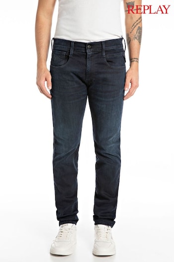 Replay Dark Blue Hyperflex Eco Plus Slim Fit Anbass Jeans (523234) | £180