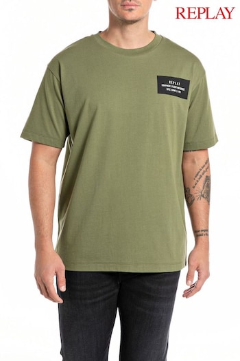 Replay Uprising Army Slogan Printed T-Shirt (523268) | £50