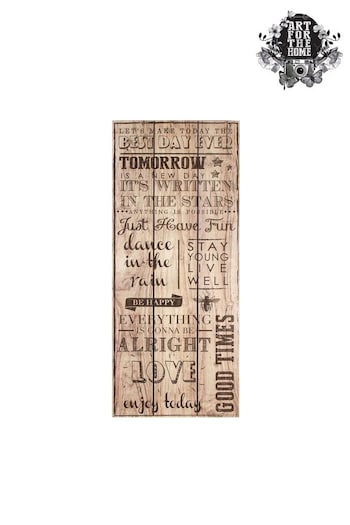 Art For The Home Brown Best Day Ever Wooden Plaque (523296) | £35