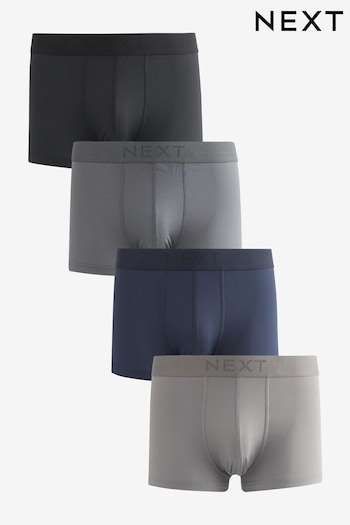 Grey/Navy Blue Motionflex A-Fronts 4 Pack (523789) | £26