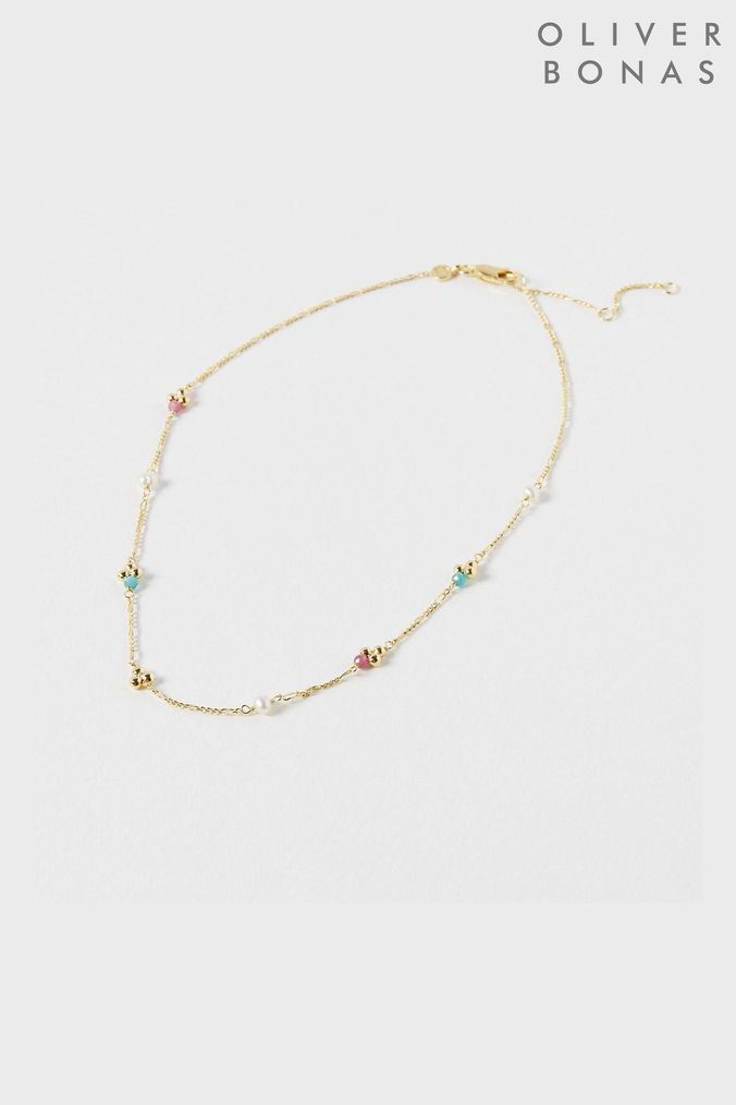 Oliver bonas gold necklace new arrivals