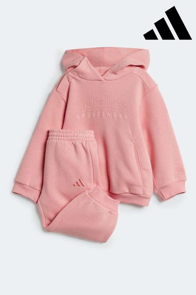 Pink adidas girls orders tracksuit