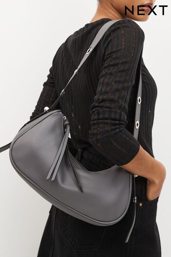 Grey Scoop Cross-Body Bag (524165) | £32