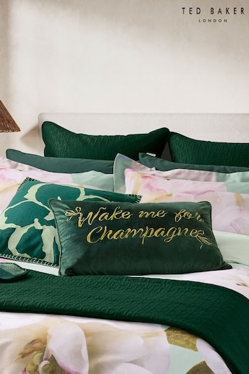 Ted Baker Green Wake Me For Champagne Cushion (524249) | £50