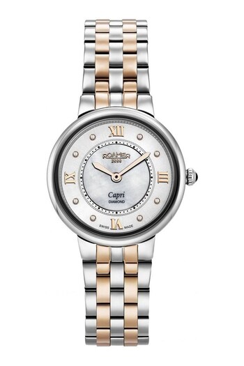 Roamer Ladies Silver Tone Capri Diamonds Watch (524500) | £335