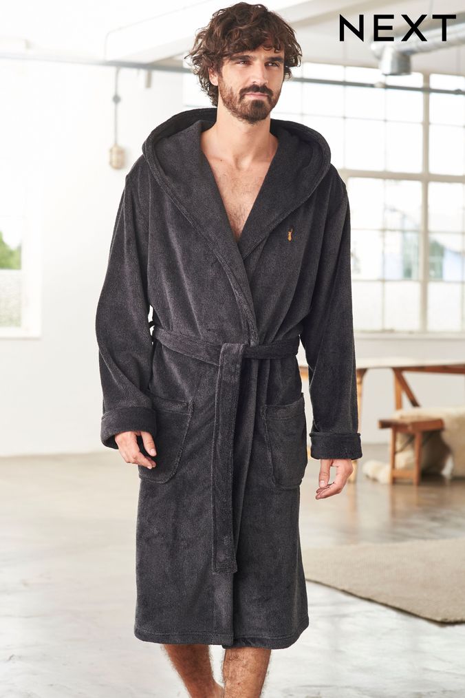 Buy Men Towelling Robe 100 Cotton Terry Towel Shawl Collar Bathrobe  Dressing Gown Bath Robe Perfect for Gym Shower Spa Hotel Holiday Online at  desertcartINDIA