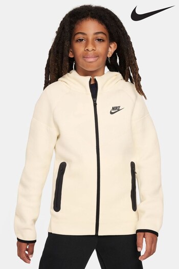 Nike Cream Tech Fleece Zip Through Hoodie (525307) | £83